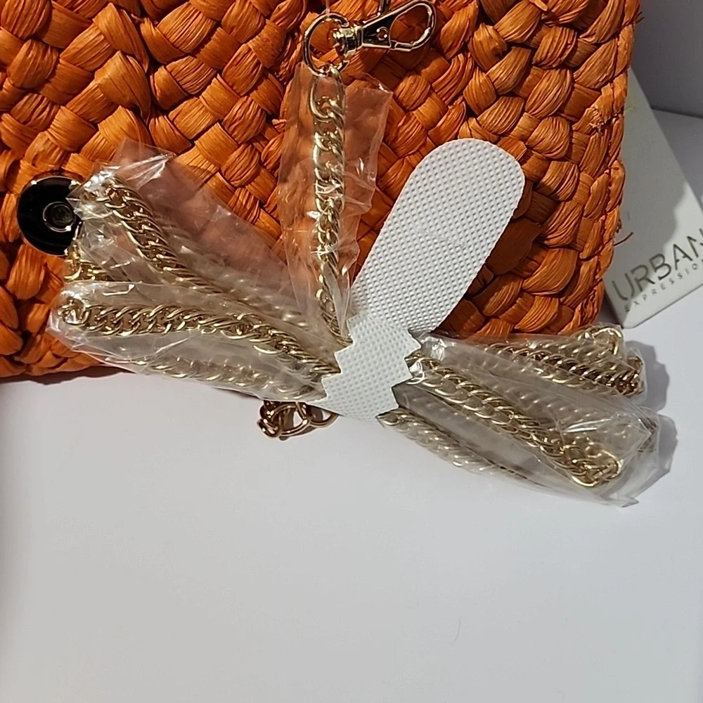 Urban Expresions Brand New Orange  Crossbody Bag Vegan